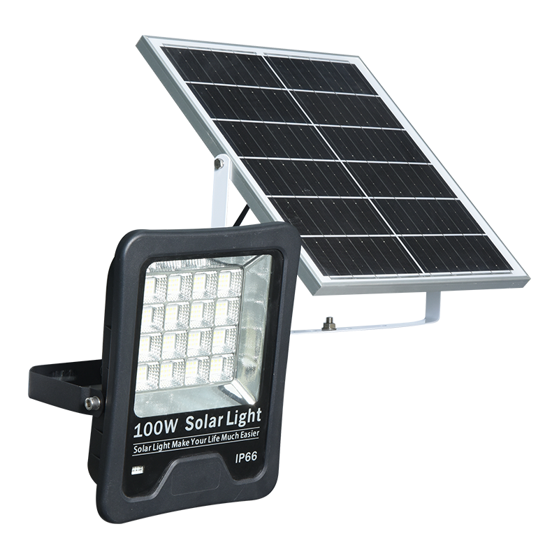 PY-SLFL20-100W Lithium-Ion Battery Solar Flood Light