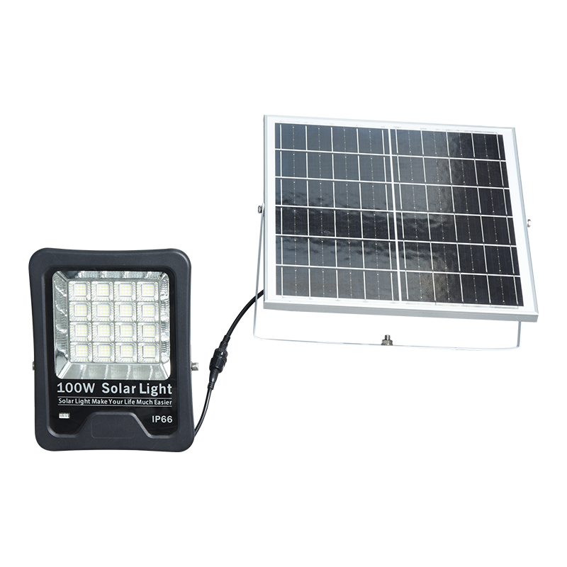 PY-SLFL20-100W Lithium-Ion Battery Solar Flood Light